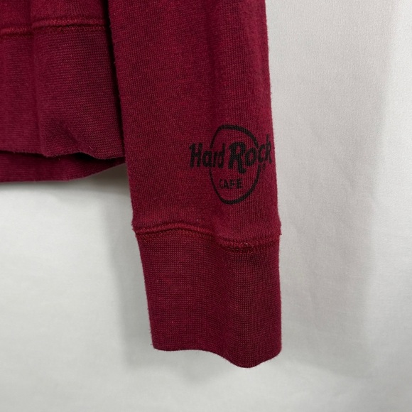 Hard Rock Cafe Boston Women's Maroon Sweatshirt Size Large. Embroidered - Picture 3 of 5